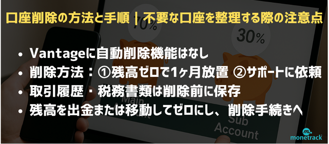 口座削除の方法と注意点｜不要口座の整理手順