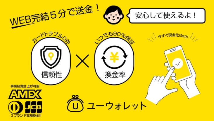 クレジットカード現金化のユーウォレット